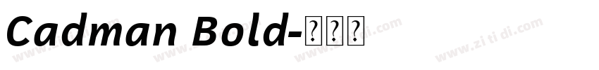 Cadman Bold字体转换